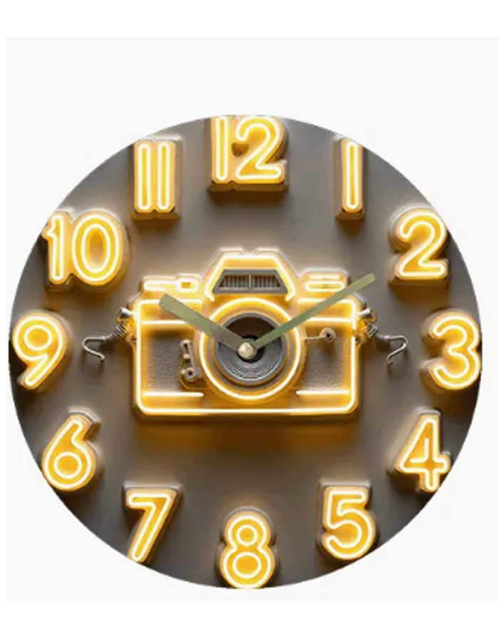 Kamera Væg Ur 30 cm Ø